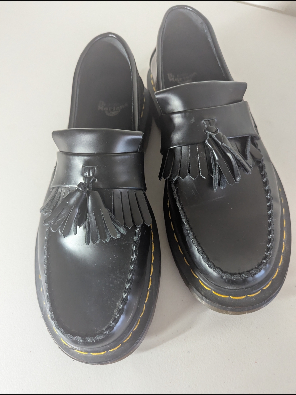 Dr. Martens Adrian Tassel Loafers Blck Smooth Leather SlipOn Shoes Men’s AirWave - Picture 13 of 13